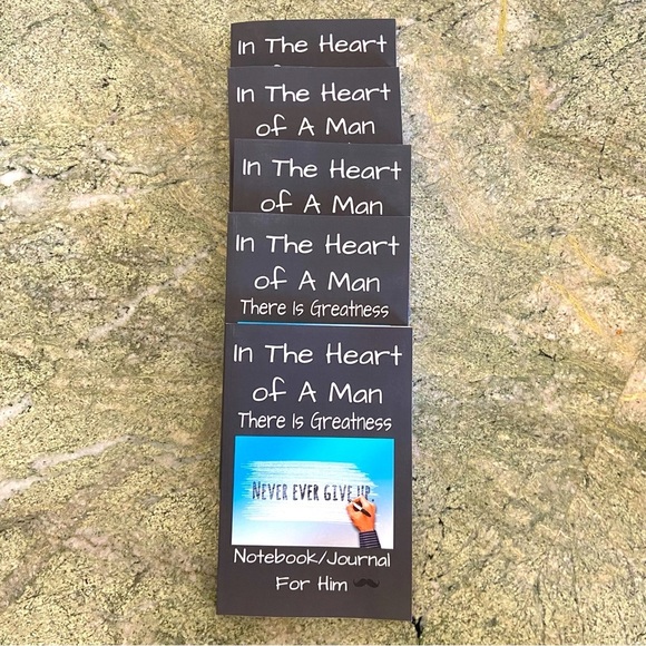 Notebook | Journal for Him. “In the Heart a Man There Greatness” - Picture 3 of 5